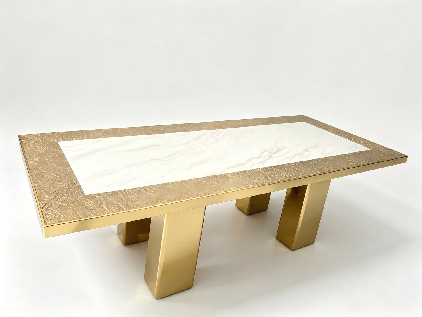 Rectangle Tash Gold Dining table