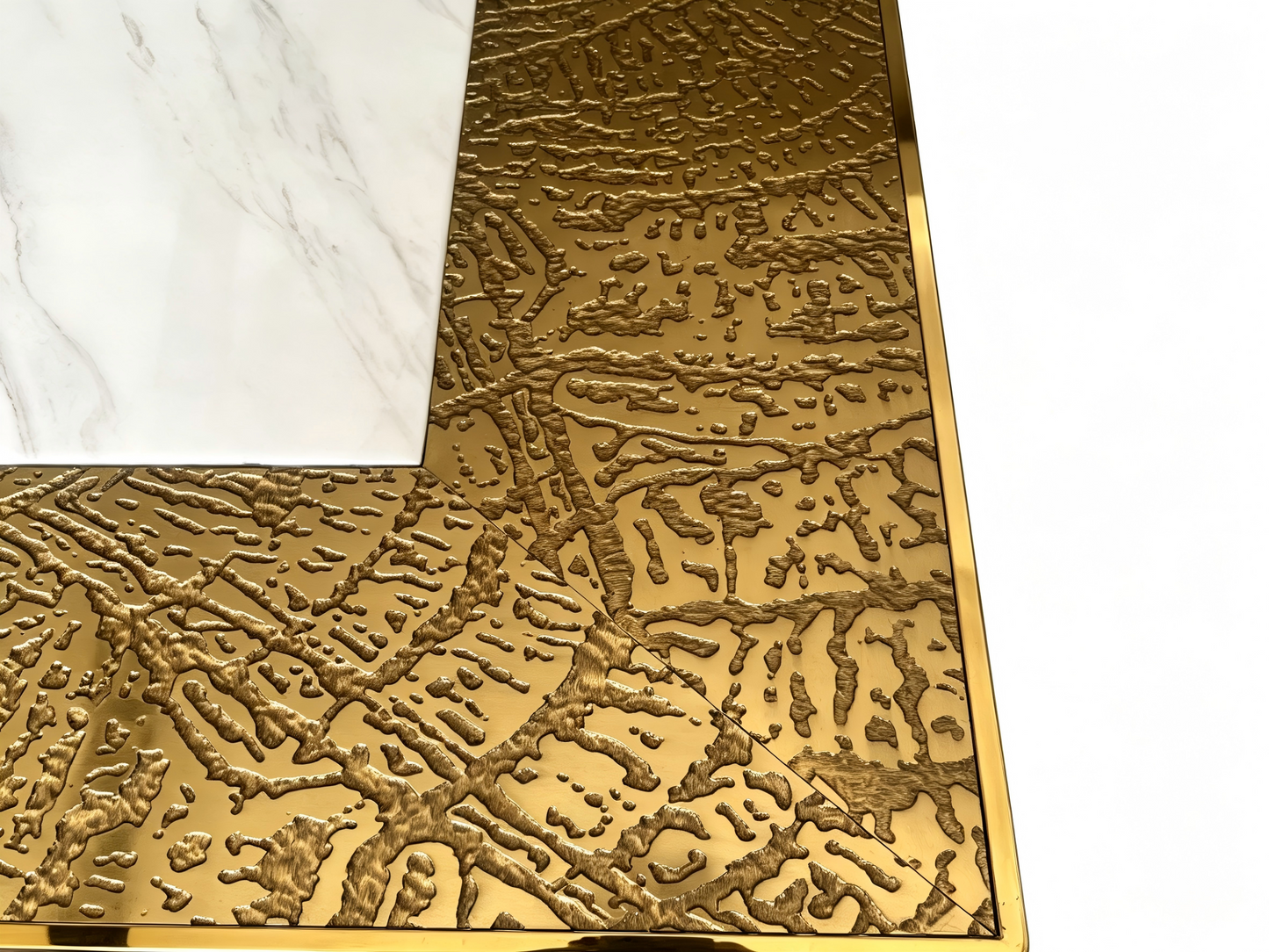 Rectangle Tash Gold Dining table