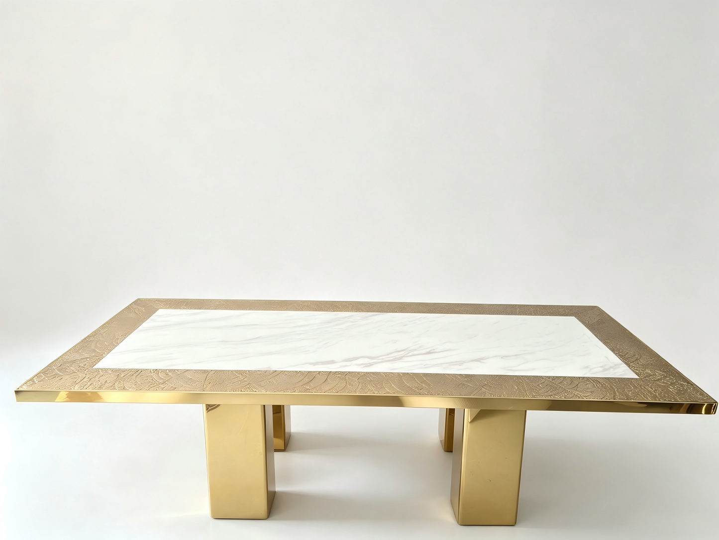 Rectangle Tash Gold Dining table