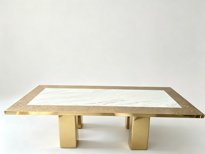 Rectangle Tash Gold Dining table