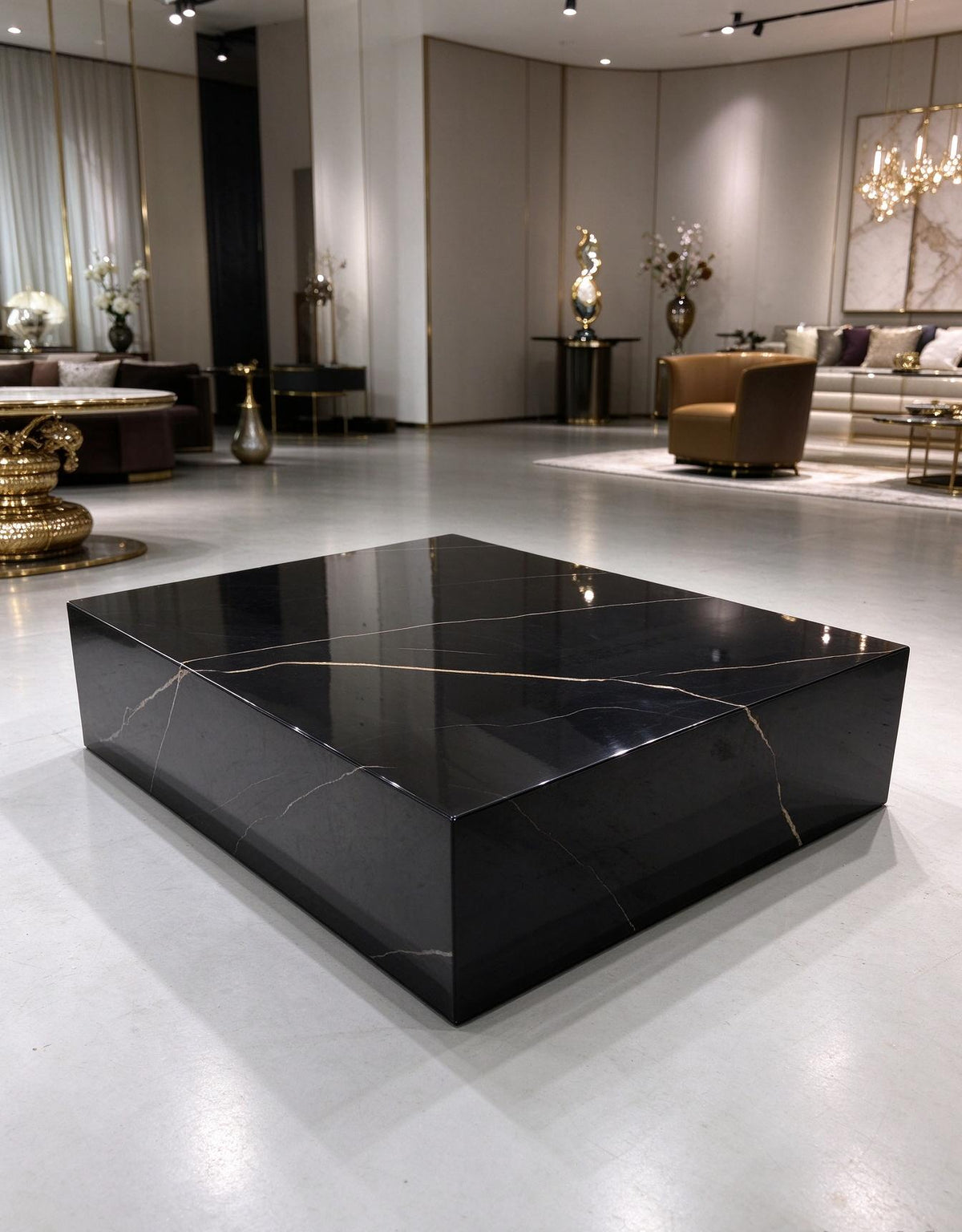 Rectangular Cubic Center Table
