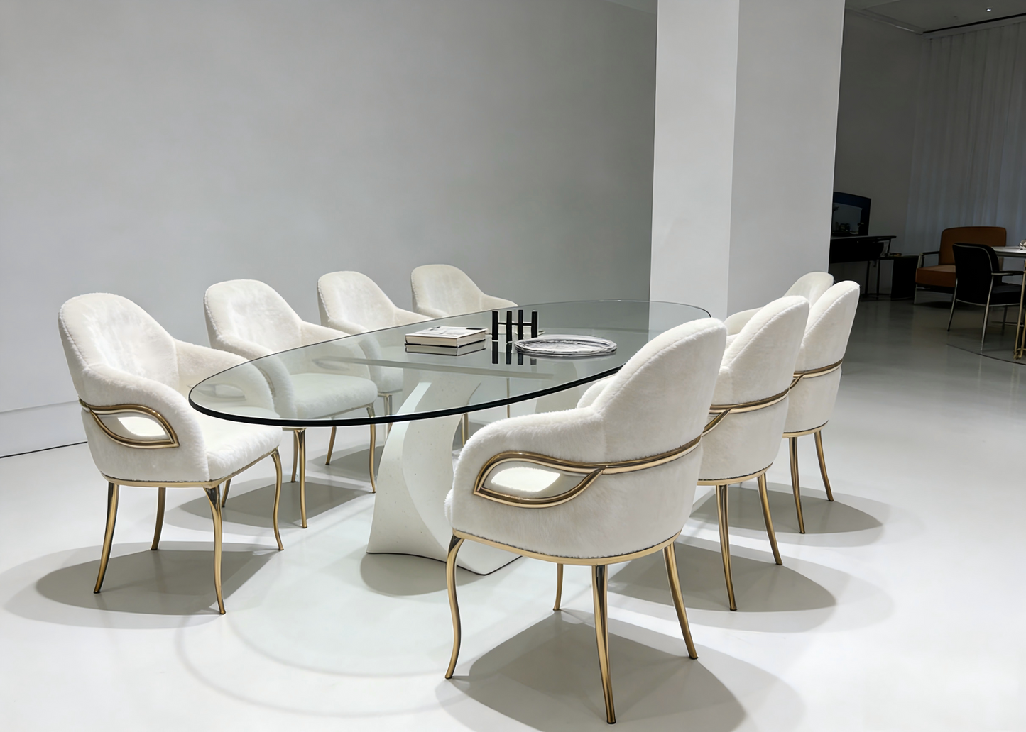 Rectangular Italian Artistic Dining Table