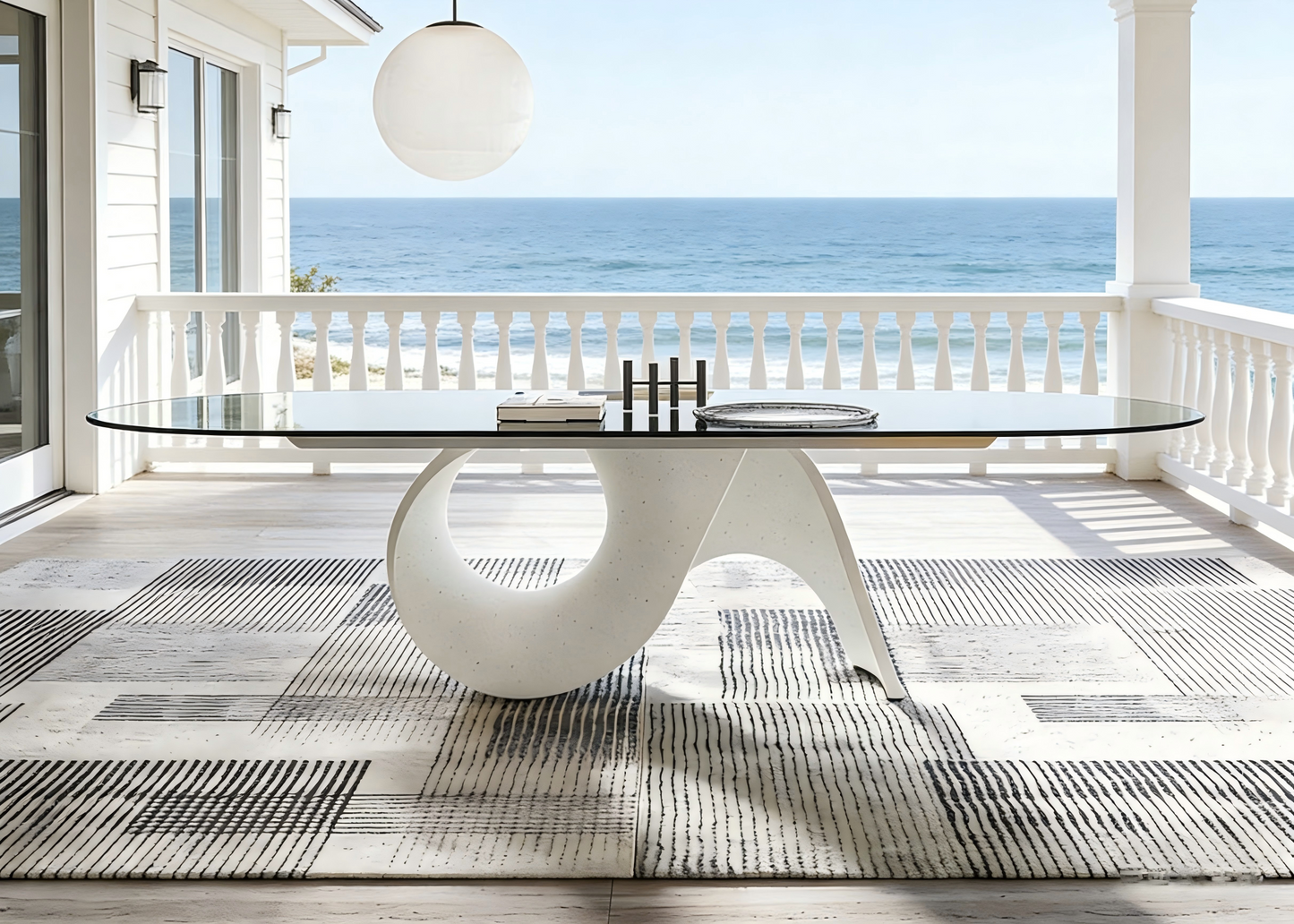 Rectangular Italian Artistic Dining Table