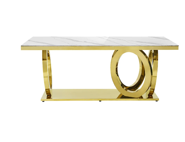 Jazz White Marble Dining Table