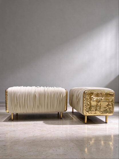 Sculptural Designer Ottoman