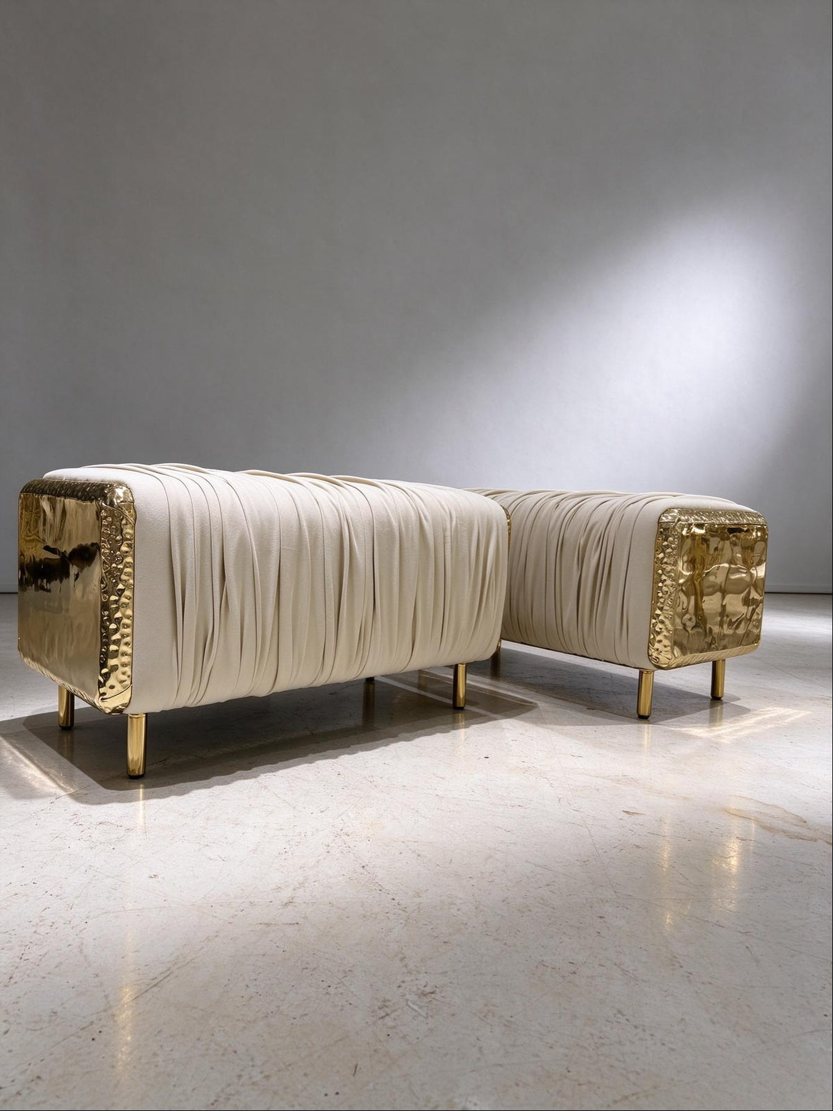 Sculptural Designer Ottoman