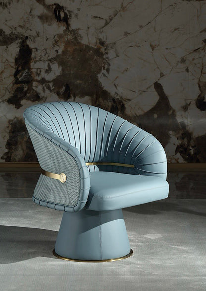 Signore Copper Leather Armchair