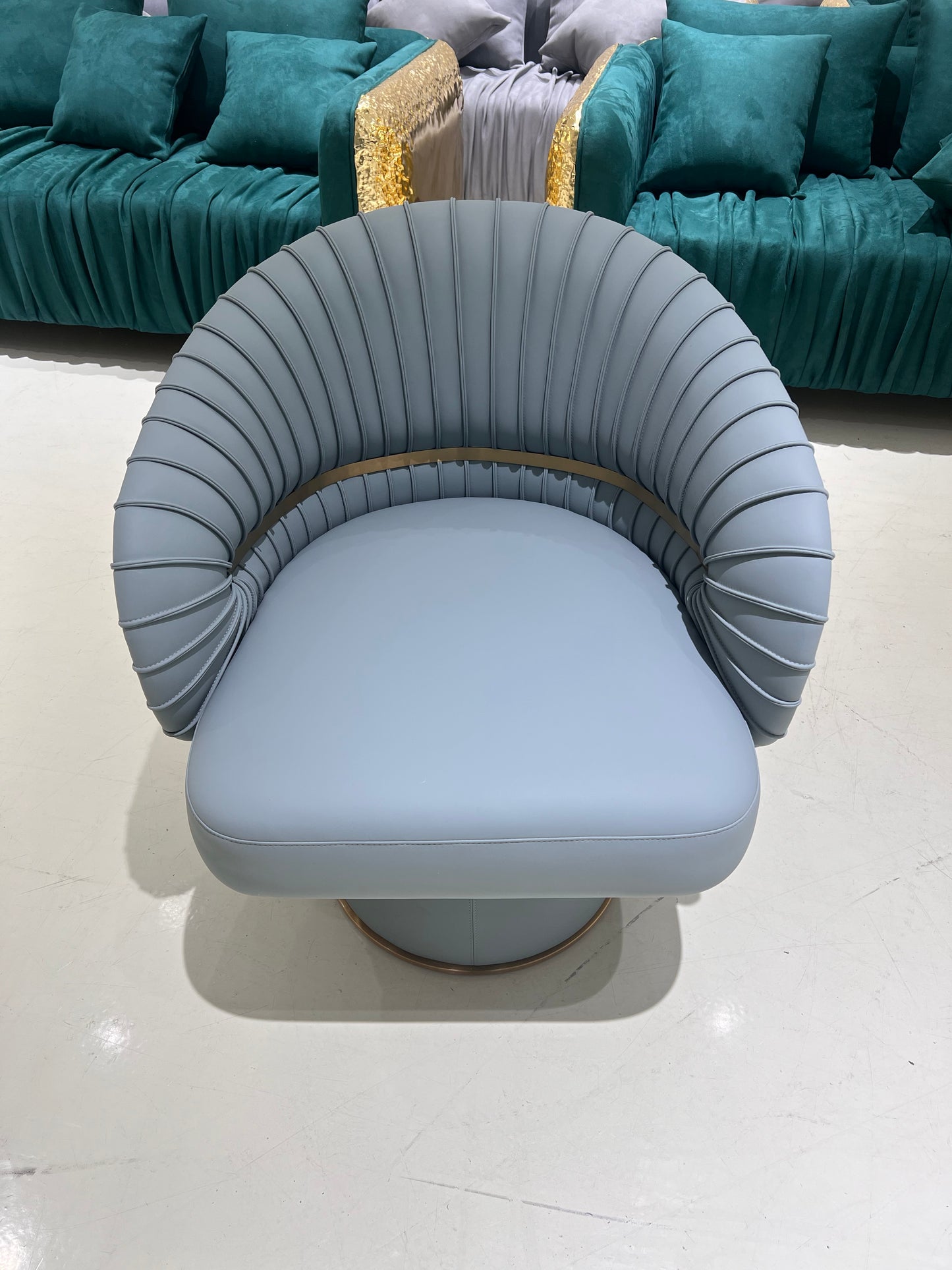 Signore Copper Leather Armchair