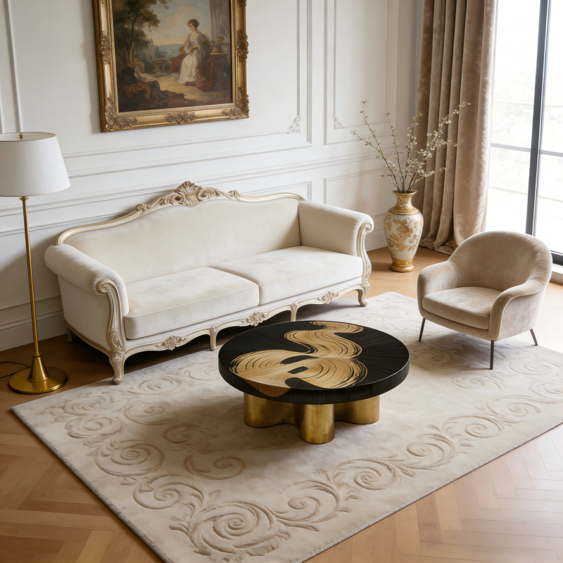 Smoke Designer Straw Table