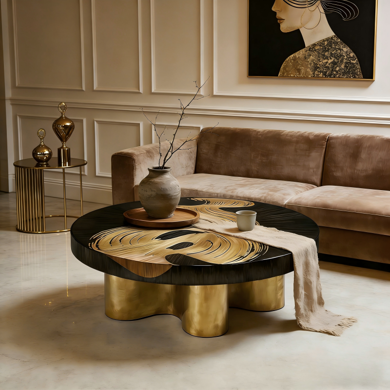 Smoke Designer Straw Table