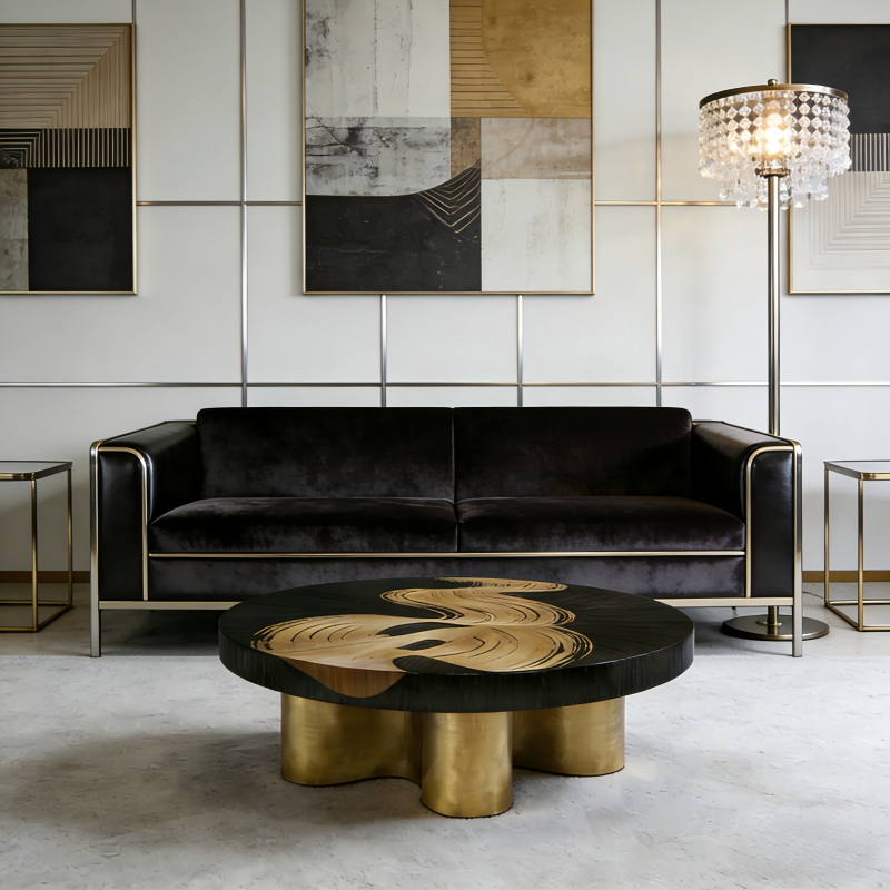 Smoke Designer Straw Table