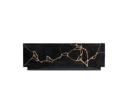 Luxury Polished Brass Credenza