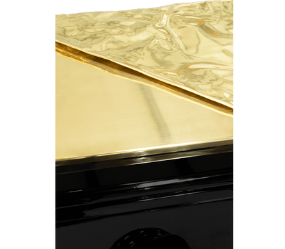 Voltaire Black Lacquer & Brass Sideboard