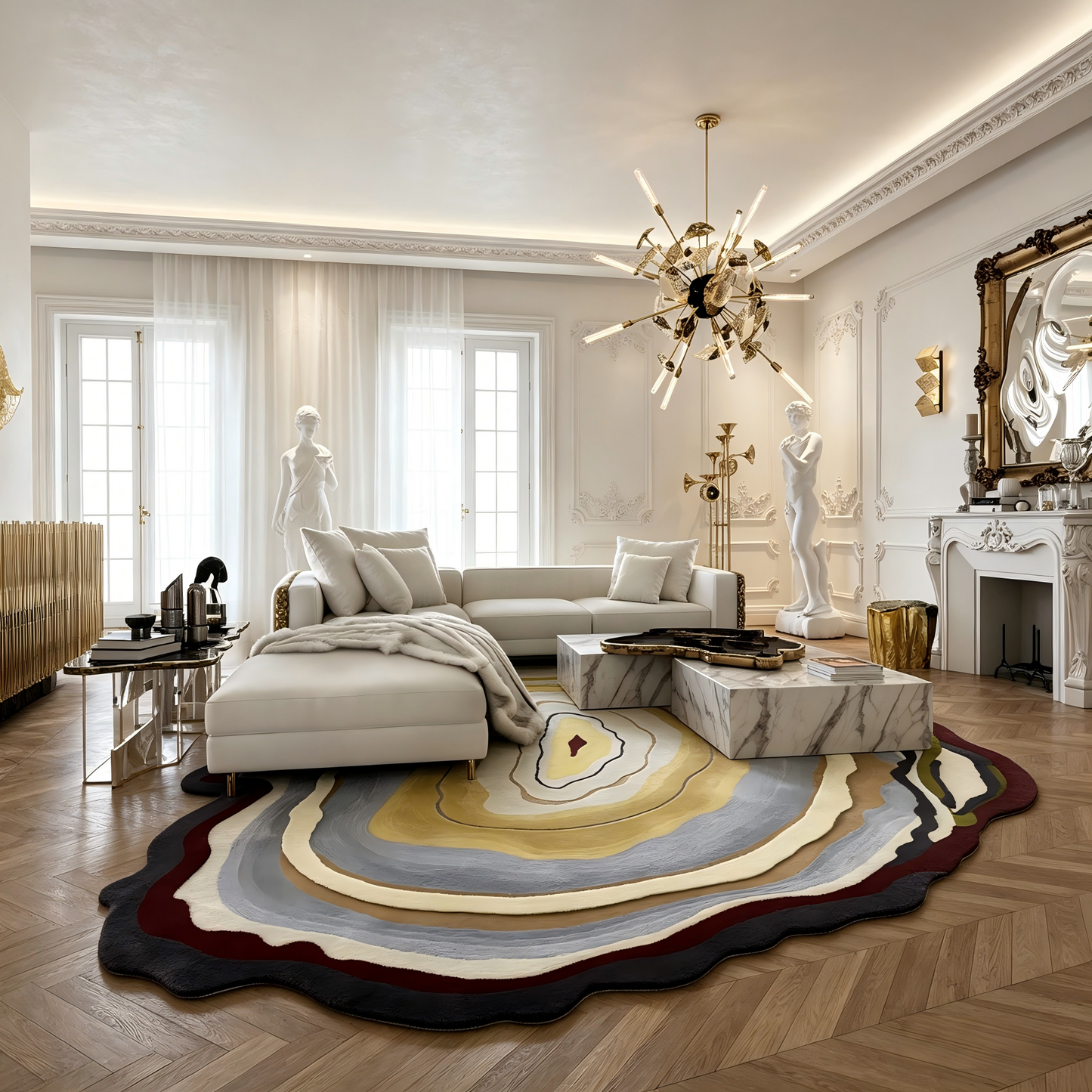 Wood Root Stylish Malcom Carpet