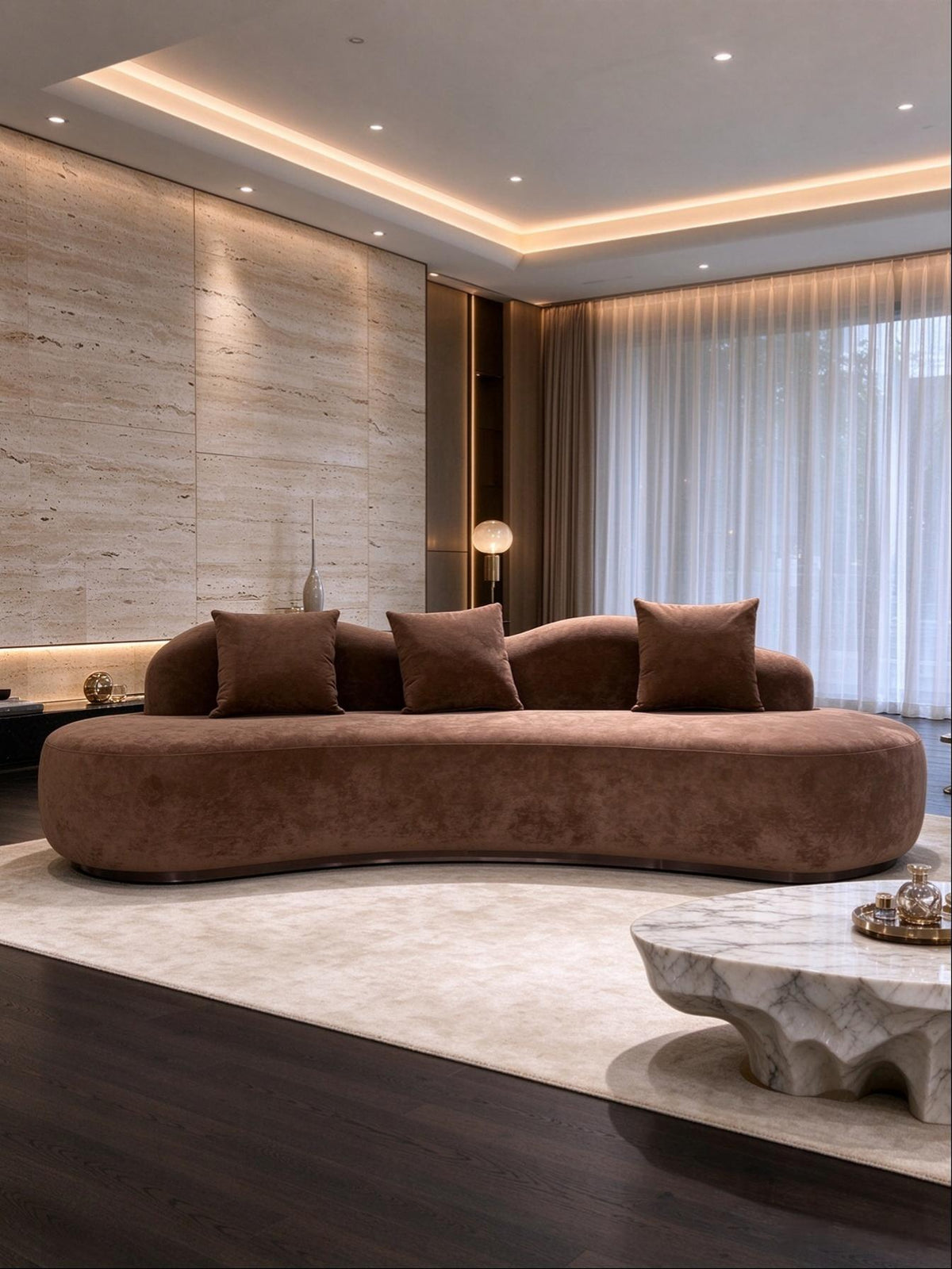 Noushi Customized Curved Sofa