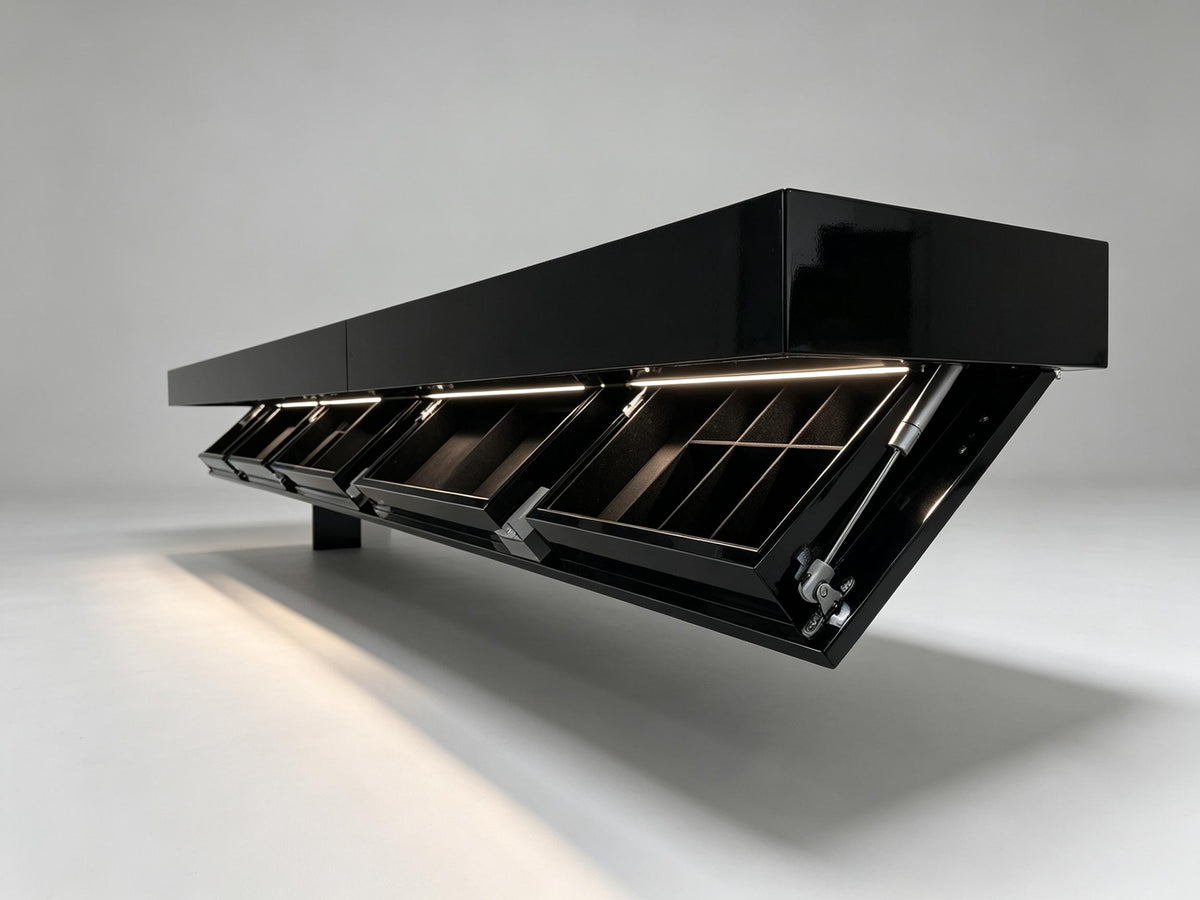 Hidden Floating Storage Cabinet