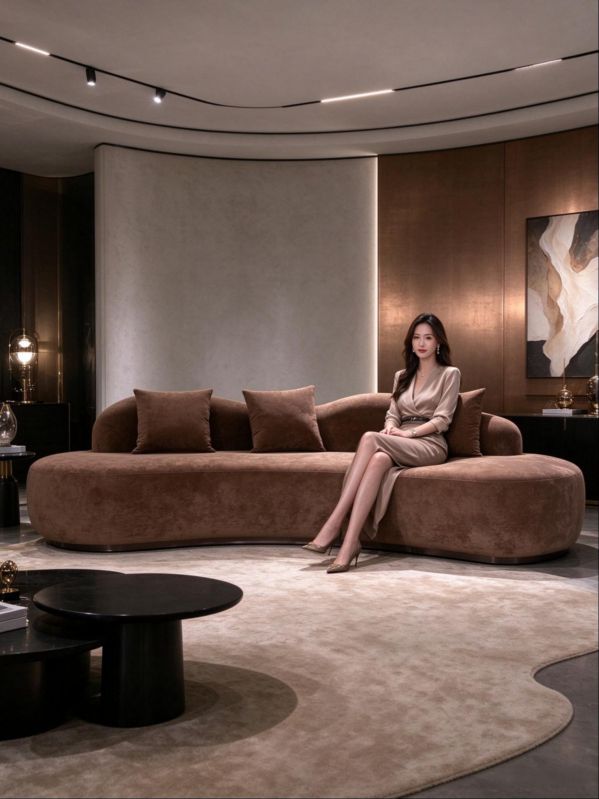 Noushi Customized Curved Sofa