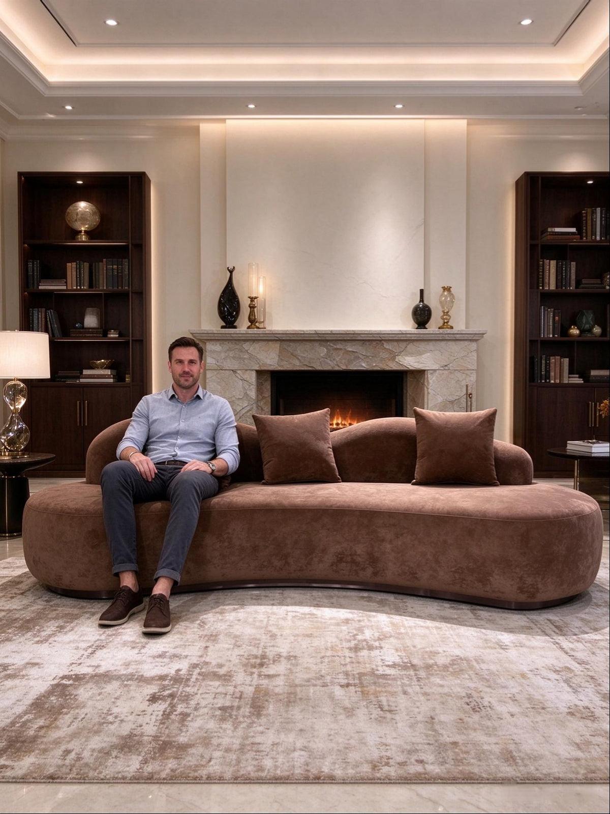 Noushi Customized Curved Sofa