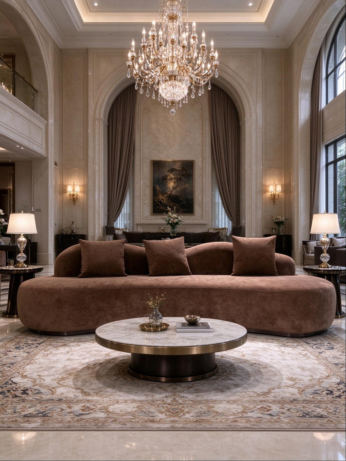 Noushi Customized Curved Sofa