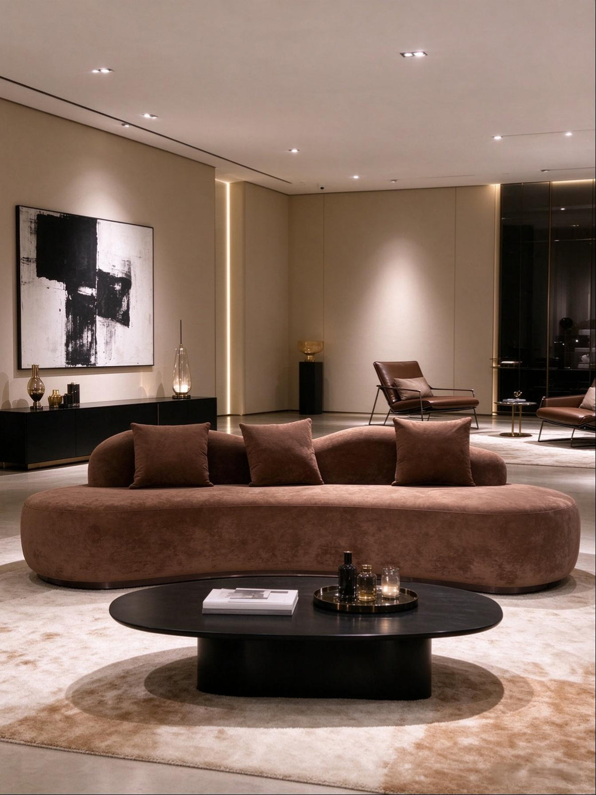 Noushi Customized Curved Sofa