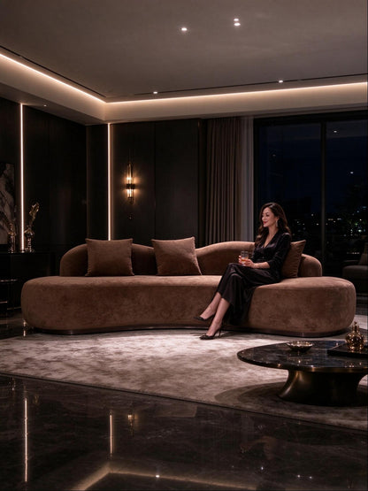 Noushi Customized Curved Sofa