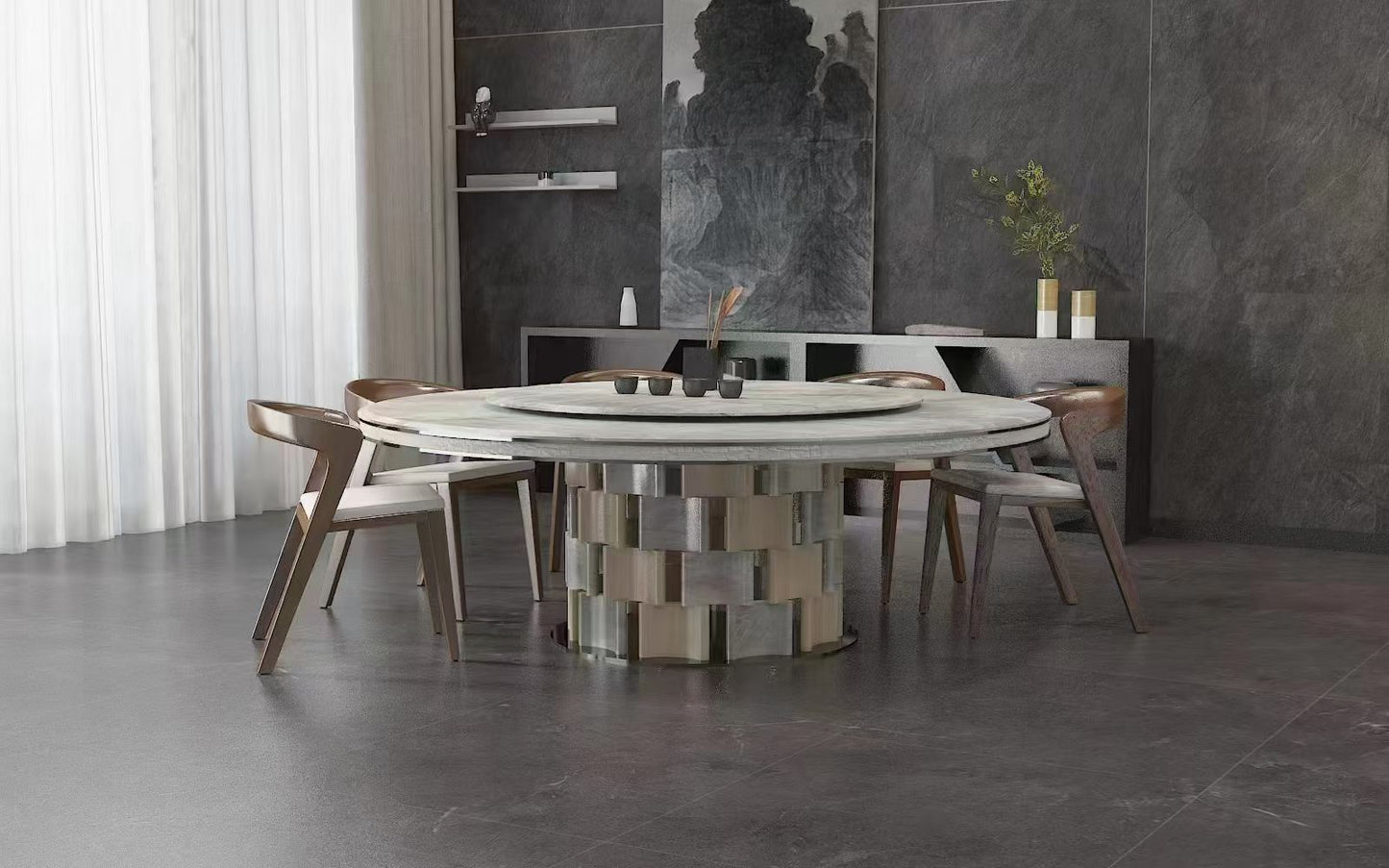 Handmade Artistic Geering Dining Table