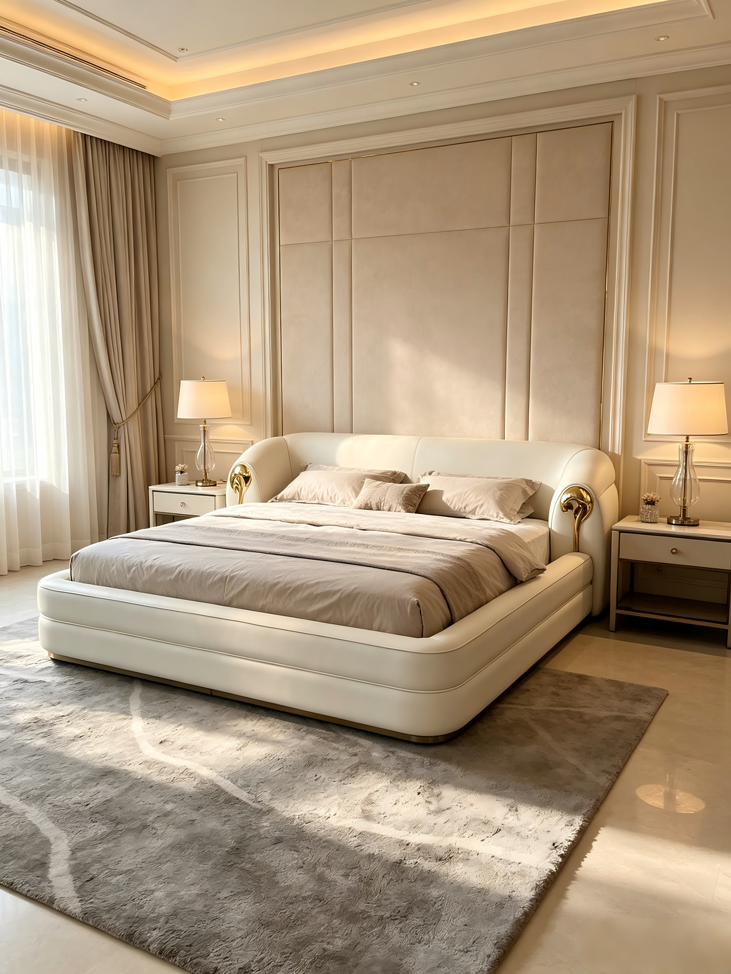 Curved Headboard Soleil Bed