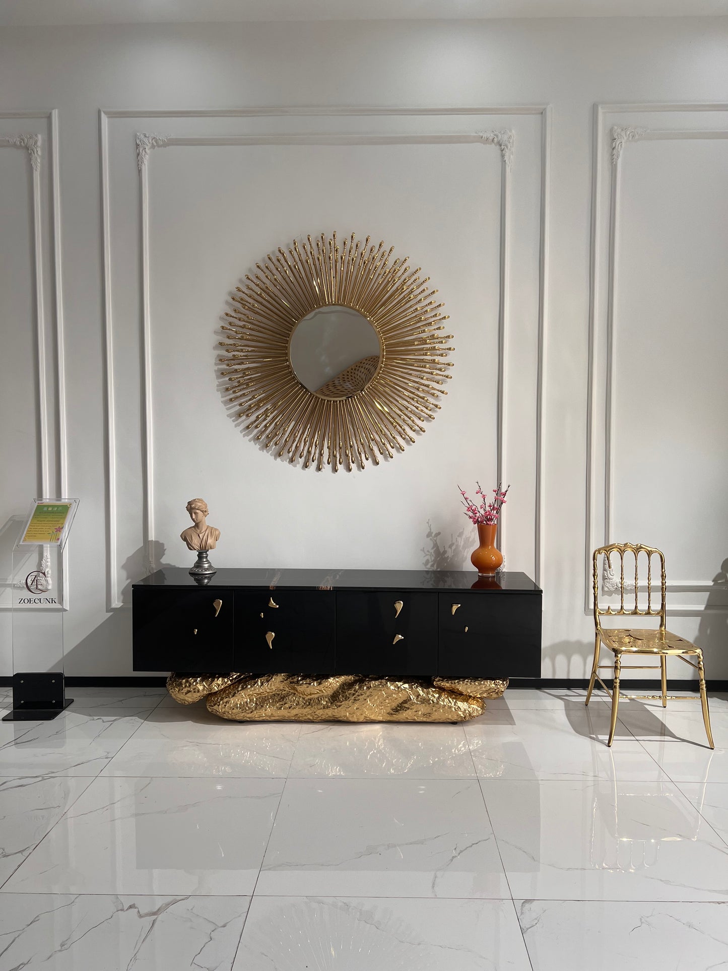 Sculpture Stylish Goddes Mirror