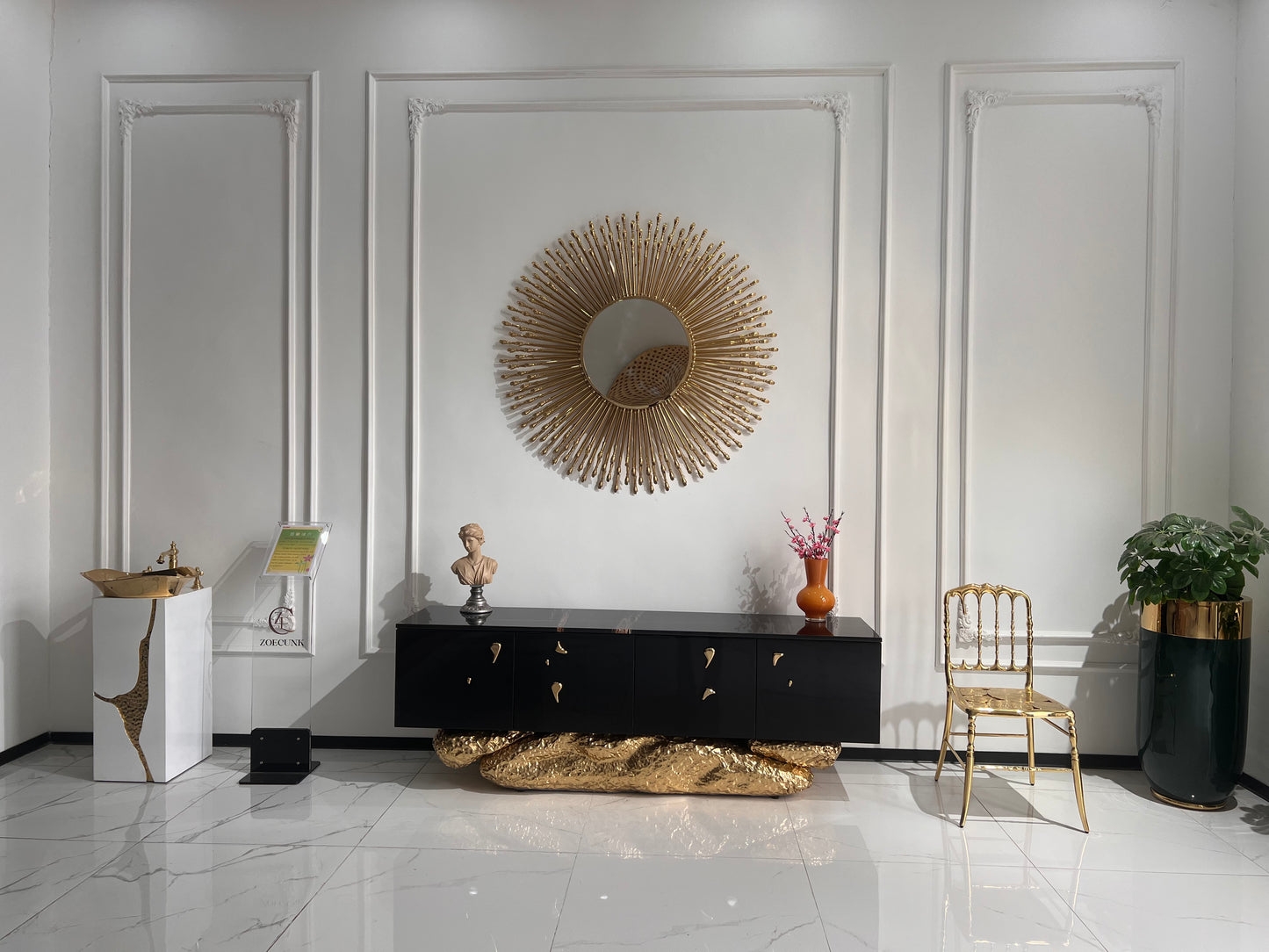 Sculpture Stylish Goddes Mirror