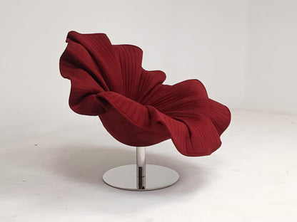 Dreamy Petal Flower Lounge Red Chair