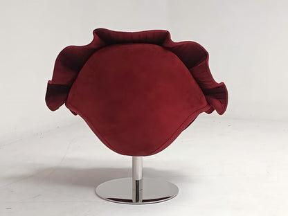 Dreamy Petal Flower Lounge Red Chair