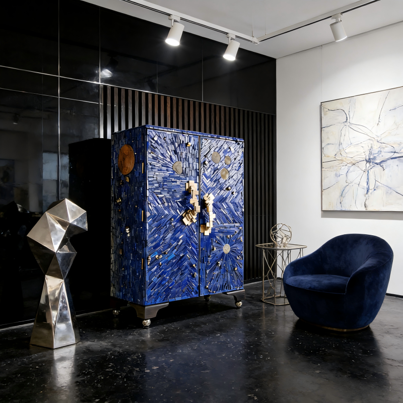 Italian Boots Cabinet at Salone del Mobile