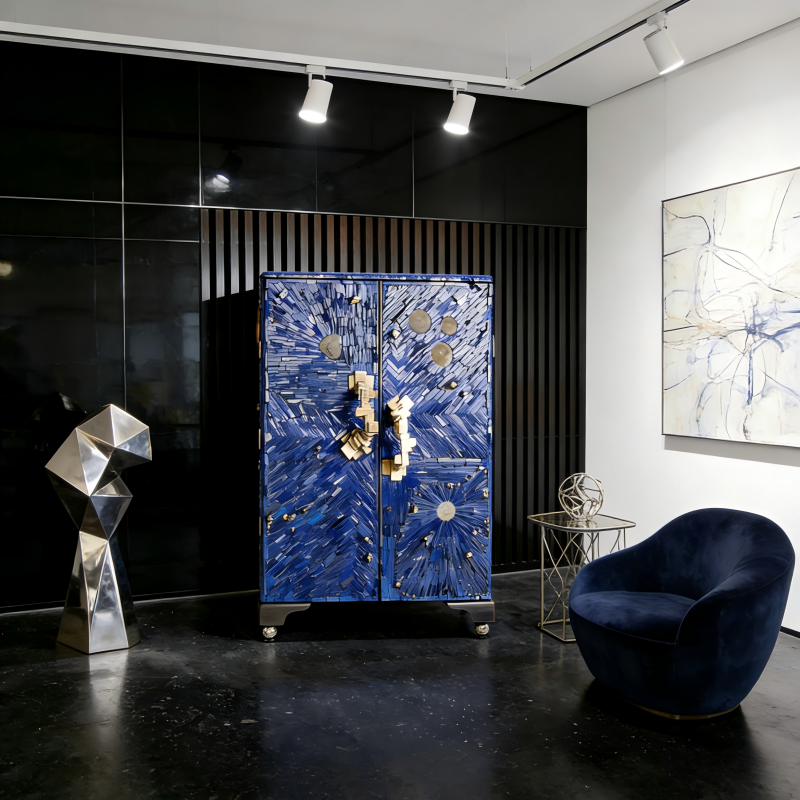 Italian Boots Cabinet at Salone del Mobile