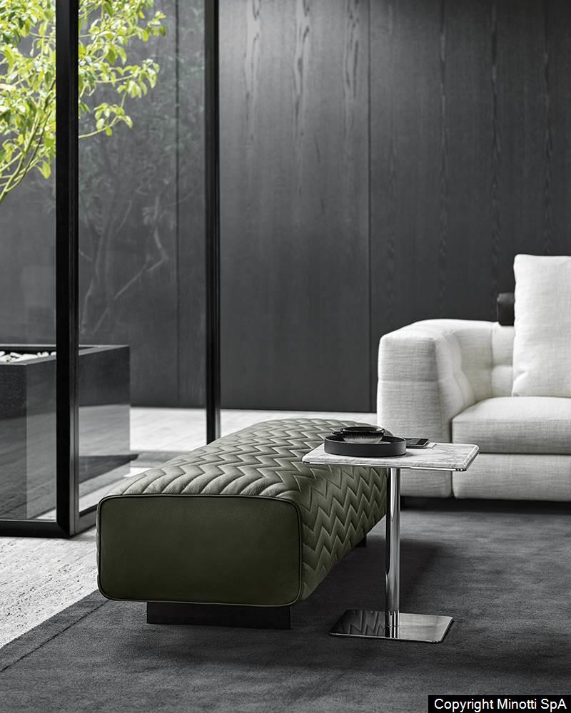 Luxury Quincy Chevron Bench