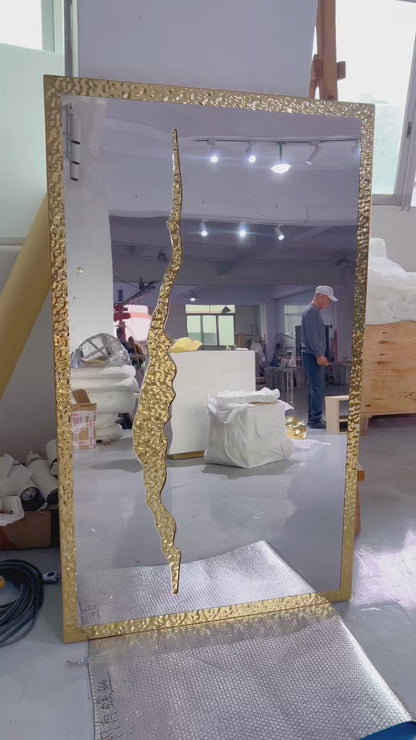 Luxurous Lapiz Rectangle Mirror