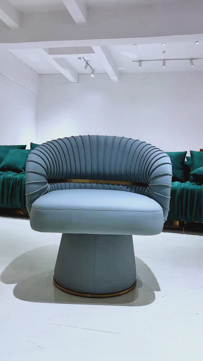 Signore Copper Leather Armchair