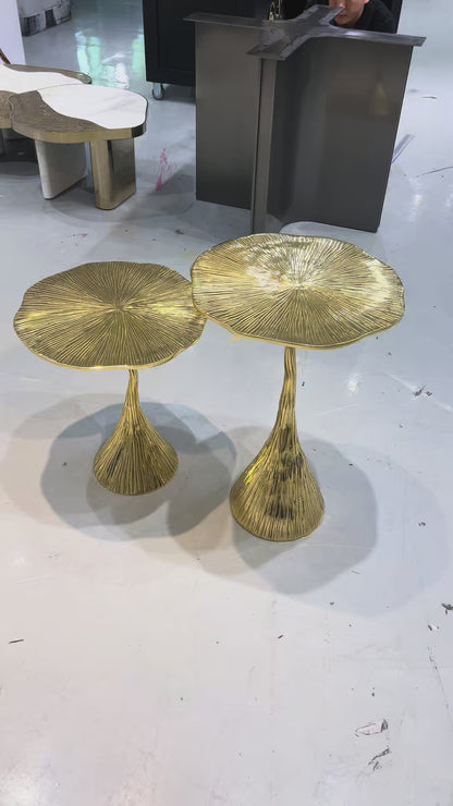 Designer Brass Gold Corner Table