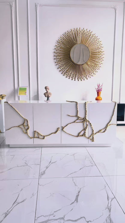 Luxury Polished Brass Cabinet