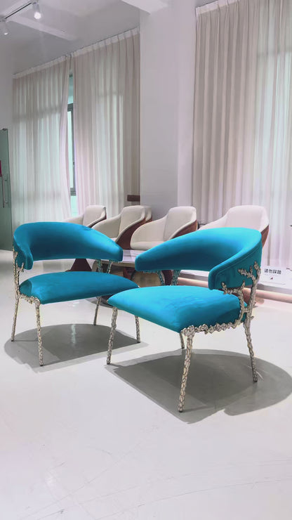 Artistic Brass Modern Chair
