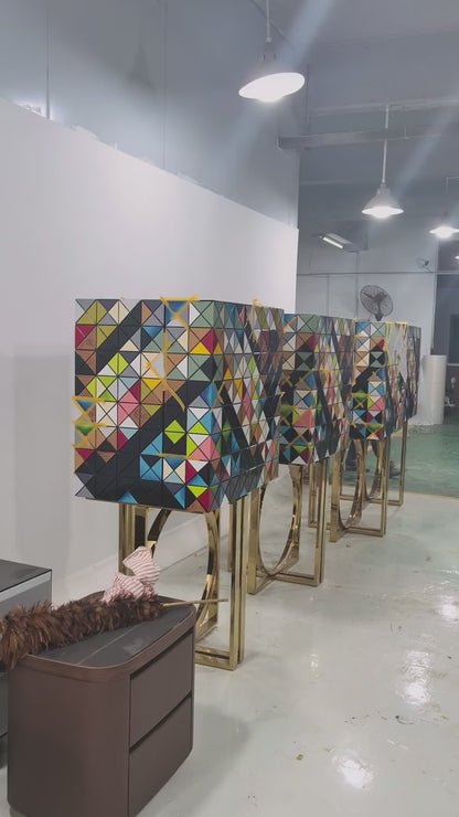 Pixel Wine Cabinet