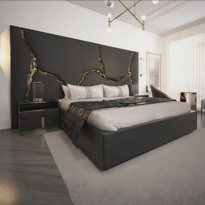 Italian Luxury Curved River Bed