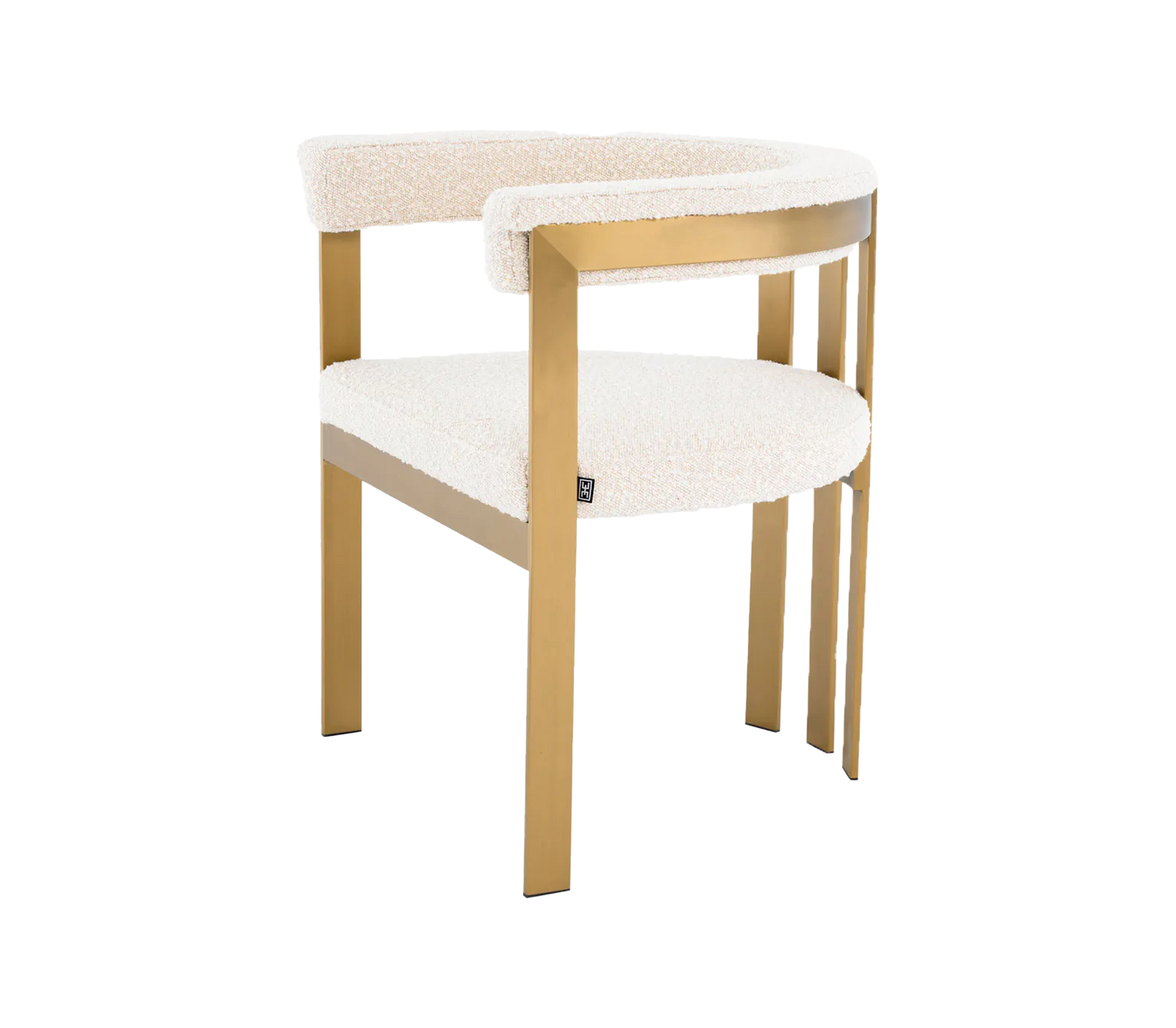 Sector Grey Boucle Dining Chair