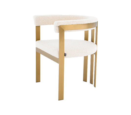 Sector Grey Boucle Dining Chair