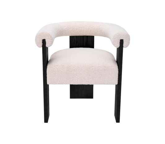 Percy Boucle Cream Dining Chair