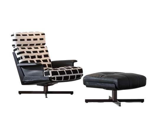 Modern Daiki Armchair and Stool