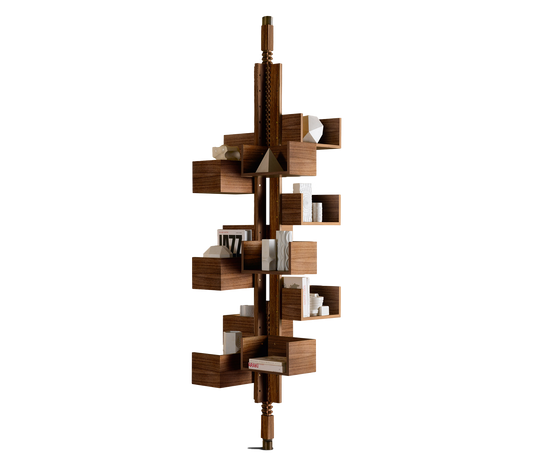 Stylish Revolving Wood Bookcase