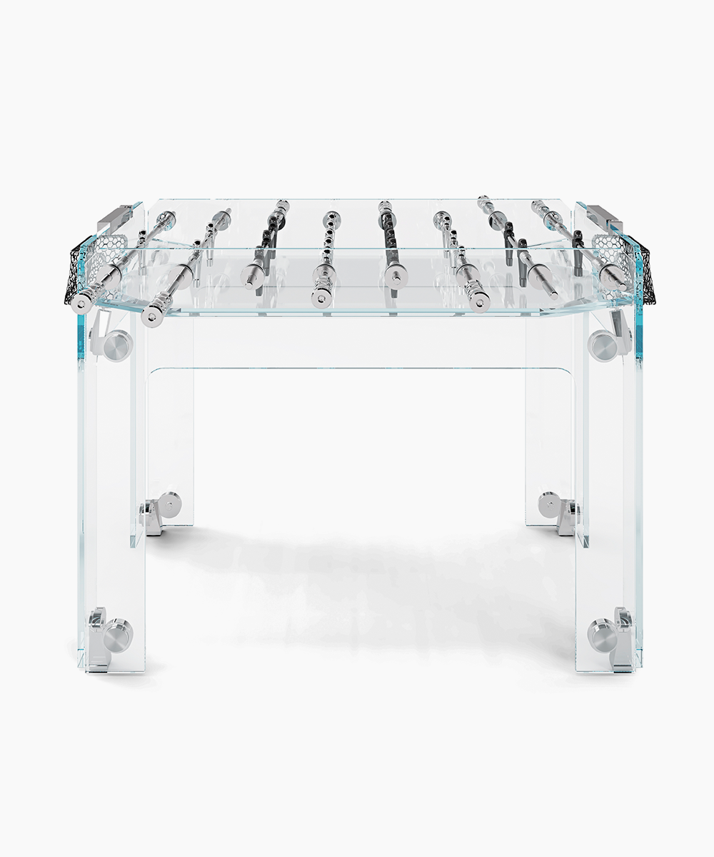 High-end glass football table
