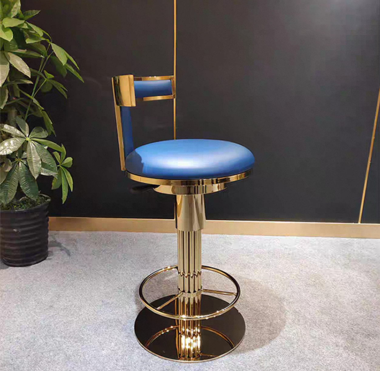 The Blue Star Bar Stool