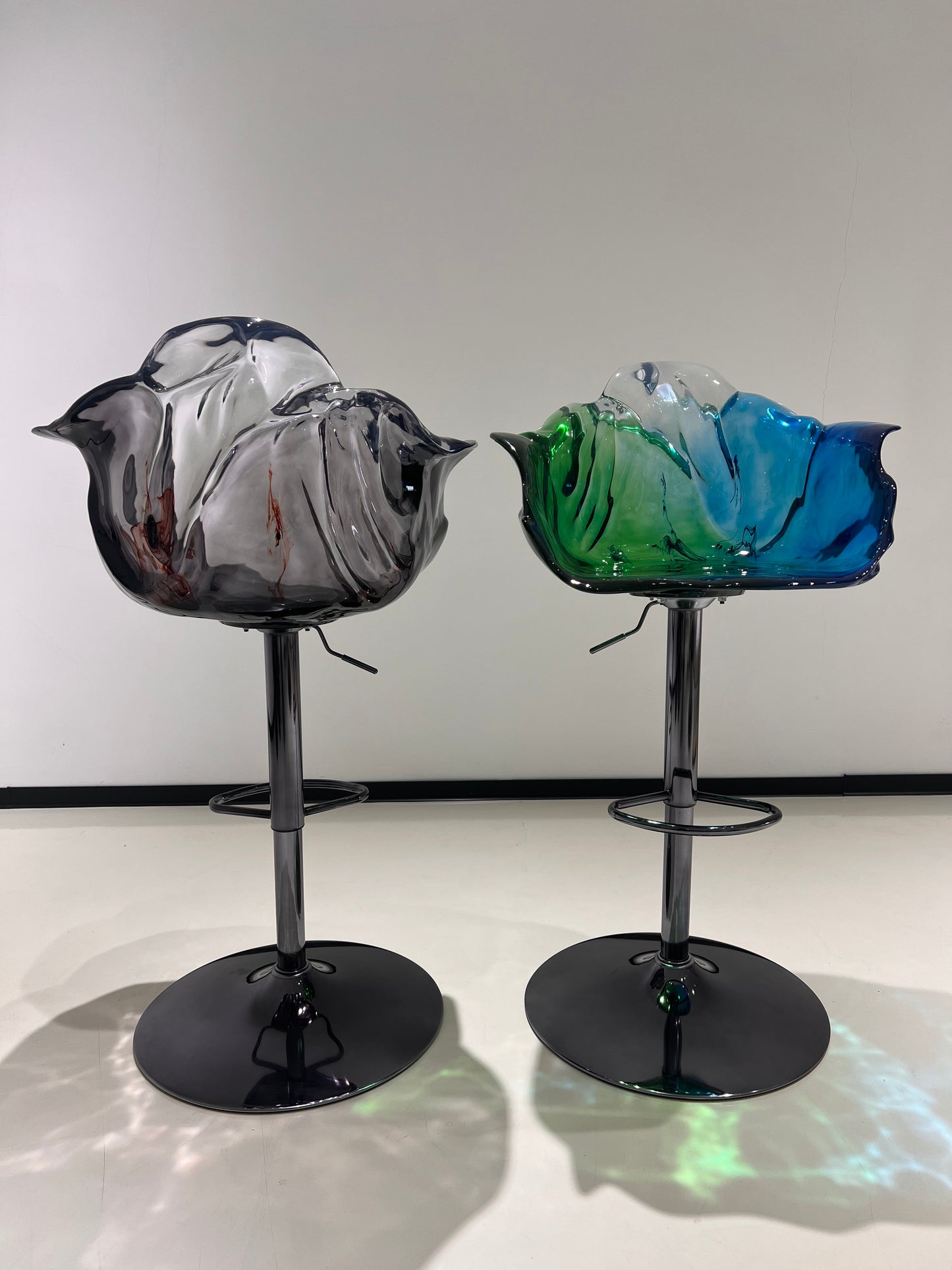 Resin Glass Bar Stools