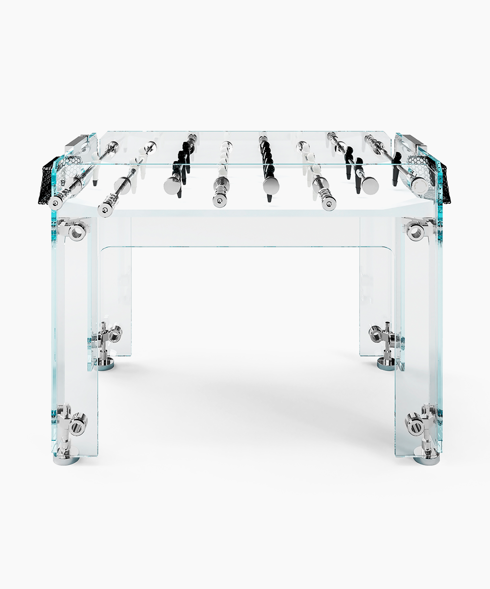 High-end glass football table